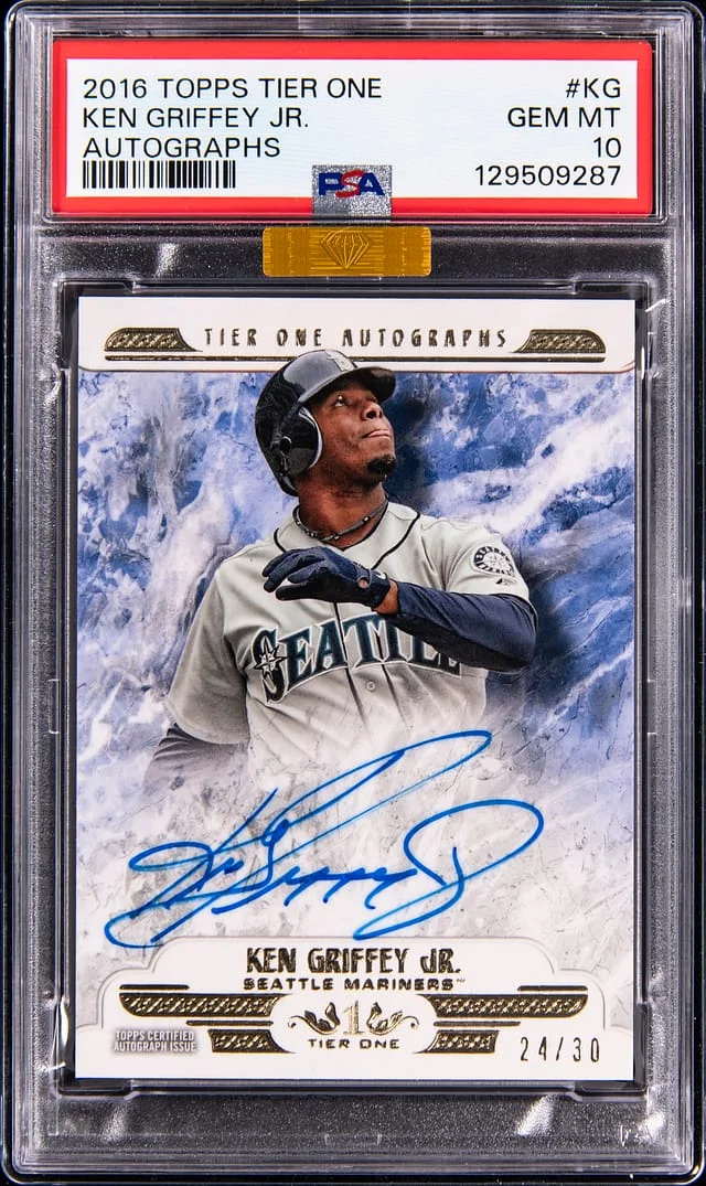 2016 Topps Ken Griffey Jr. Tier One Autographs #T1A-KG card image