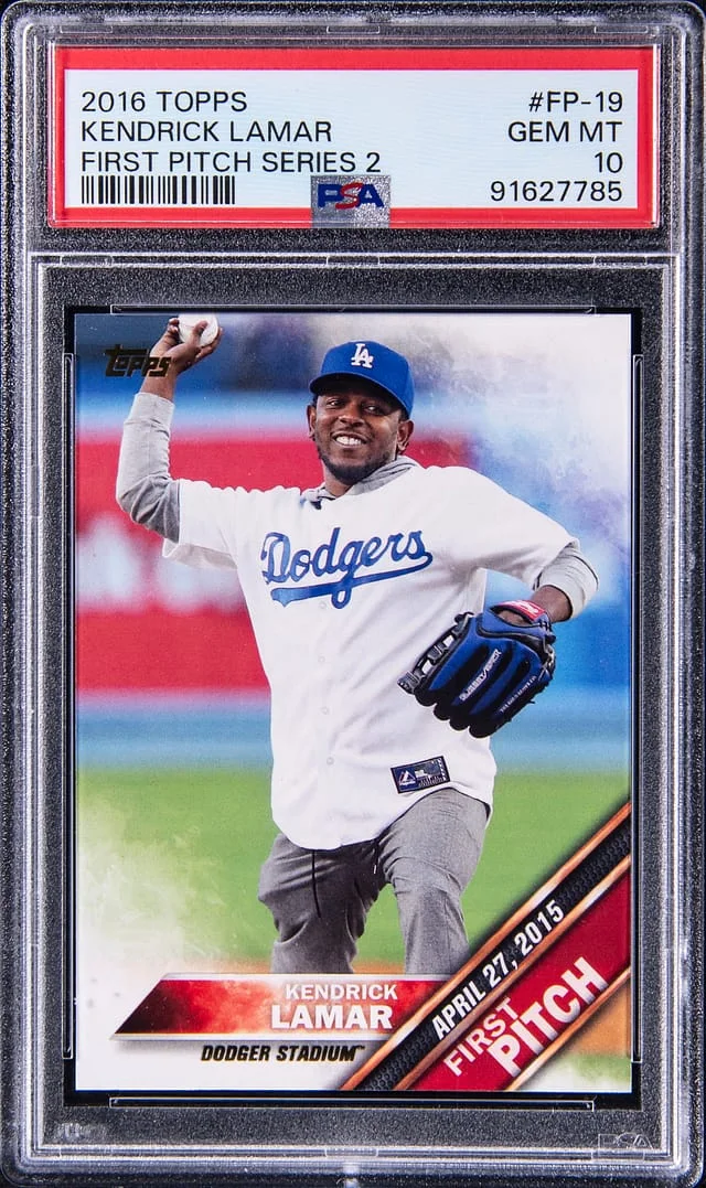 2016 Topps Kendrick Lamar First Pitch Series 2 #FP-19 card image