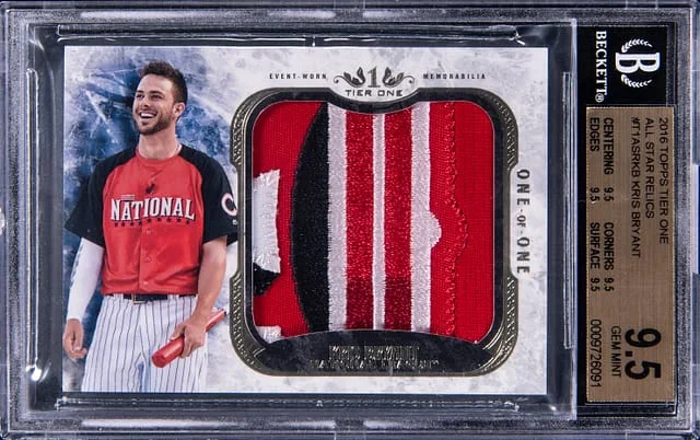 2016 Topps Kris Bryant Tier One All Star Relics #T1ASR-KB card image