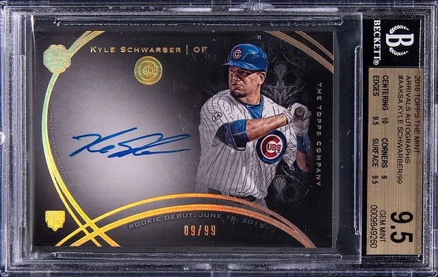 2016 Topps Kyle Schwarber The Mint Arrivals Autographs #AAKSA card image