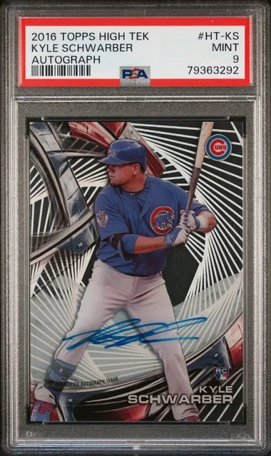 2016 Topps Kyle Schwarber High Tek Autograph #HT-KS card image