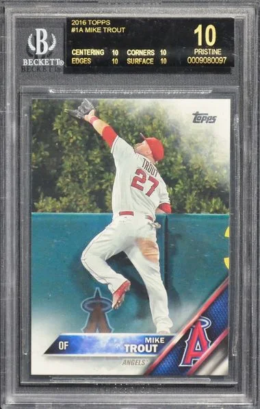 2016 Topps Mike Trout #1A card image