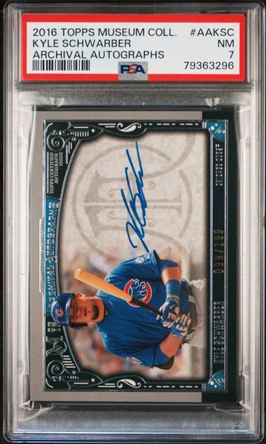 2016 Topps Museum Collection Kyle Schwarber Archival Autographs #AAKSC card image