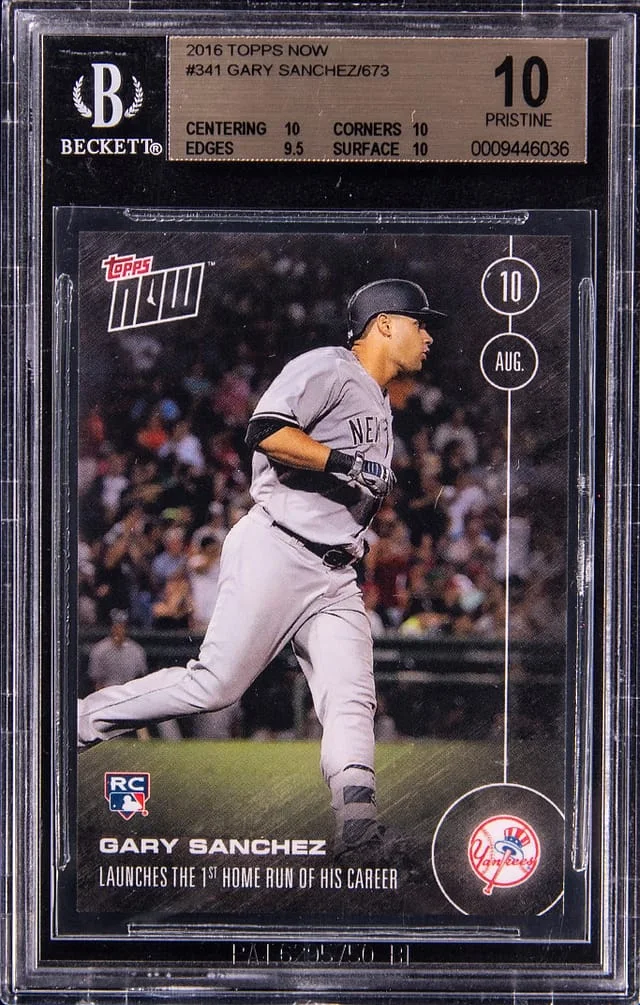2016 Topps Now Gary Sanchez #341 card image