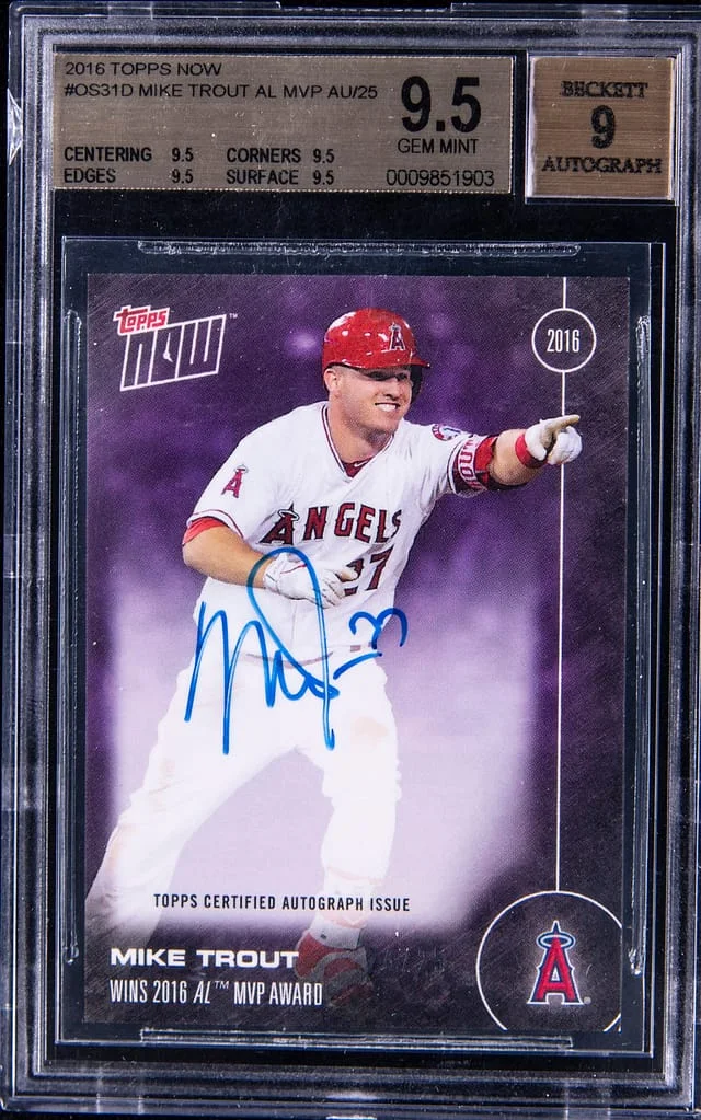 2016 Topps Now Mike Trout #OS-31D card image