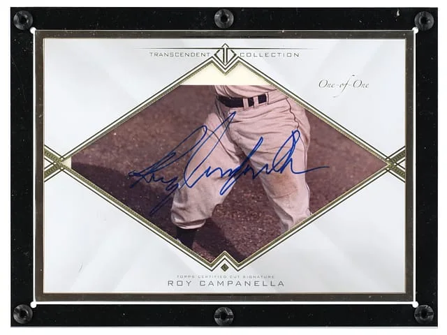 2016 Topps Roy Campanella Transcendent Collection Oversized Cut Signature Box Topper #TCS- card image