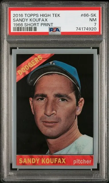 2016 Topps Sandy Koufax High Tek 1966 Short Print #66-SK card image