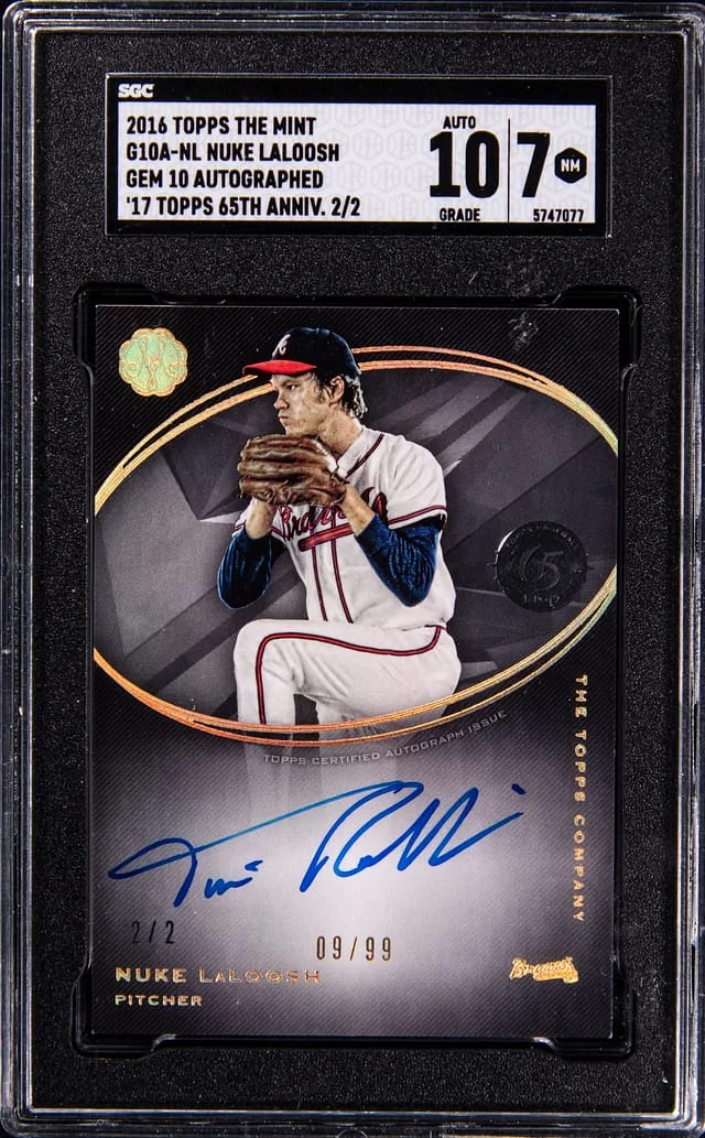 2016 Topps Tim Robbins (Nuke LaLoosh) The Mint Gem 10 Autograph '17 Topps 65th Anniversary #G10A-NL card image