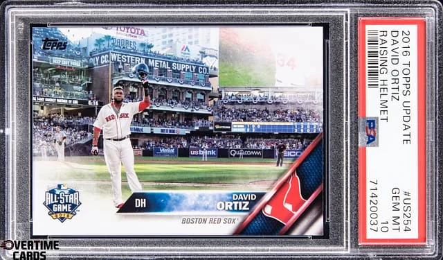 2016 Topps Update David Ortiz Raising Helmet #US254 card image
