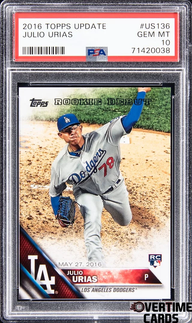 2016 Topps Update Julio Urias #US136 card image