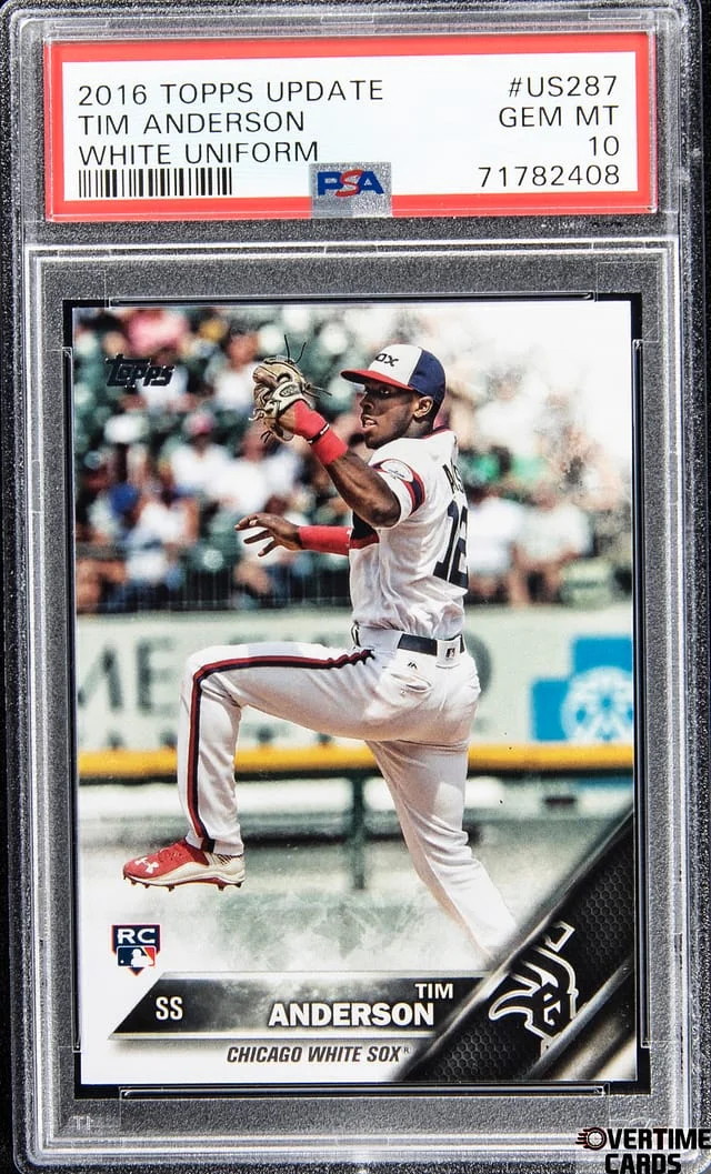 2016 Topps Update Tim Anderson, White Uniform #US287 card image