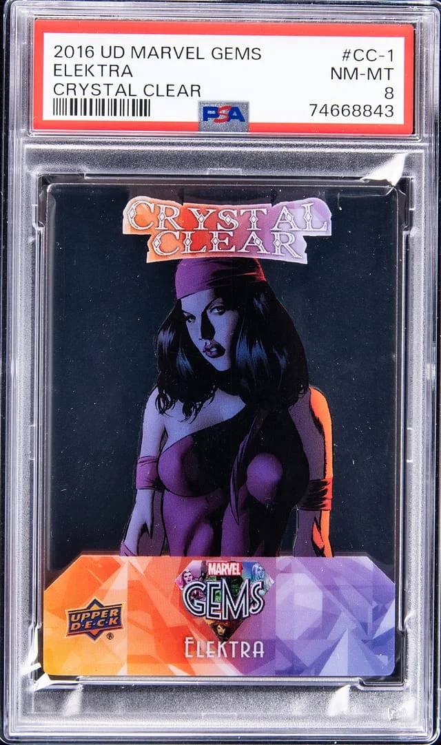 2016 Upper Deck Elektra Marvel Gems Crystal Clear #CC-1 card image