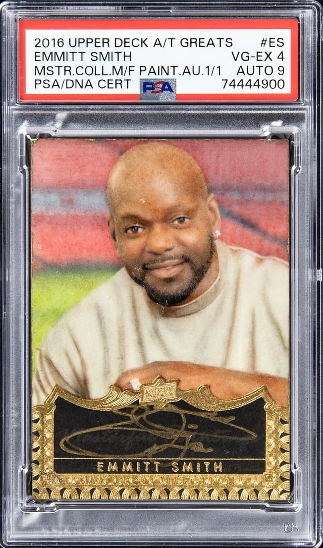 2016 Upper Deck Emmitt Smith All-Time Greats Master Collection Masterful Paintings Autograph #ES card image