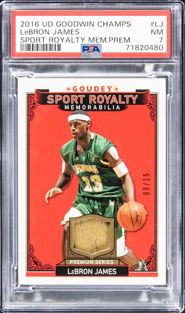 2016 Upper Deck Goodwin Champions LeBron James Sports Royalty Memorabilia Premium Series #SRM-LJ card image