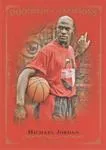2016 Upper Deck Goodwin Champions Michael Jordan Royal Red Master Set Achievements #E1 card image