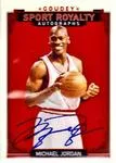 2016 Upper Deck Goodwin Champions Michael Jordan Goudey Sport Royalty Autographs #SR-MJ card image