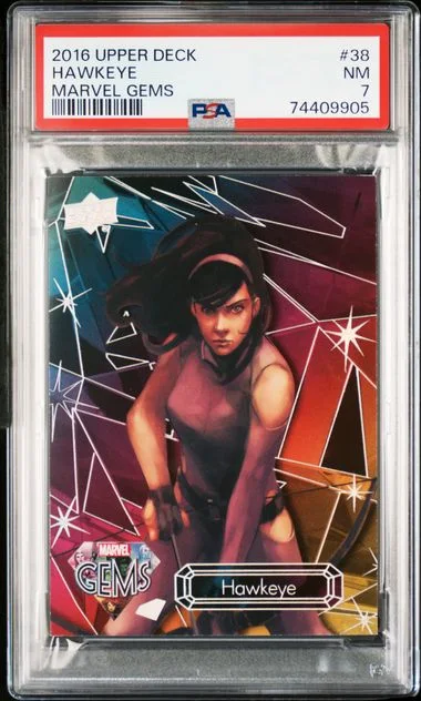2016 Upper Deck Hawkeye Marvel Gems #38 card image