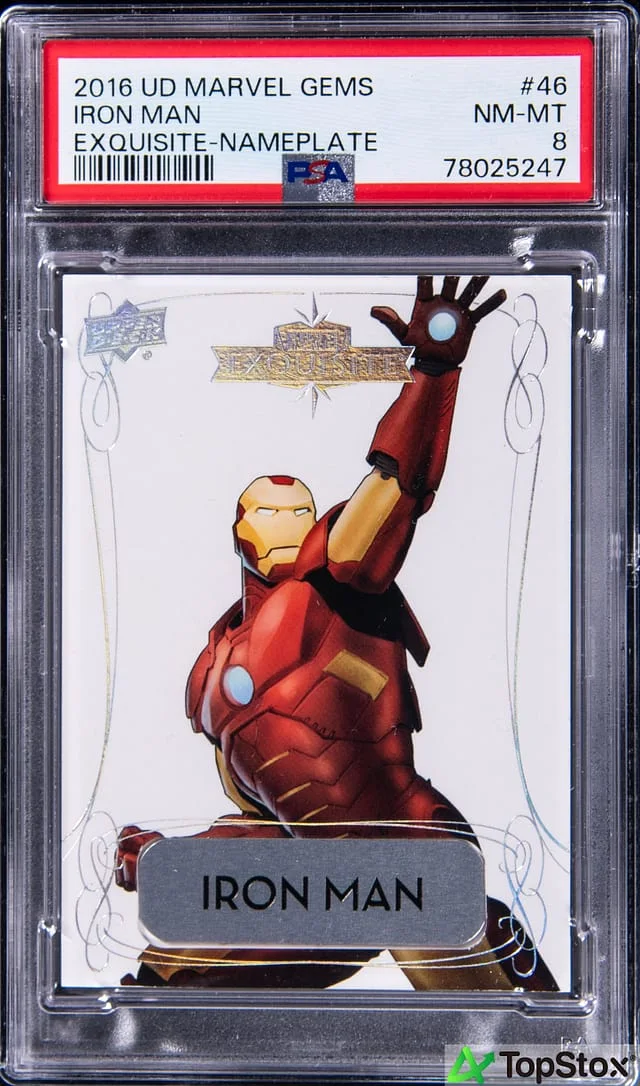 2016 Upper Deck Iron Man Aluminum Nameplate Marvel Gems Exquisite Nameplate #46 card image