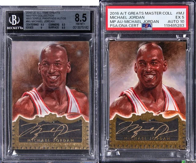 2016 Upper Deck Michael Jordan All Time Greats Master Collection Masterful Paintings Autographs #MJ card image