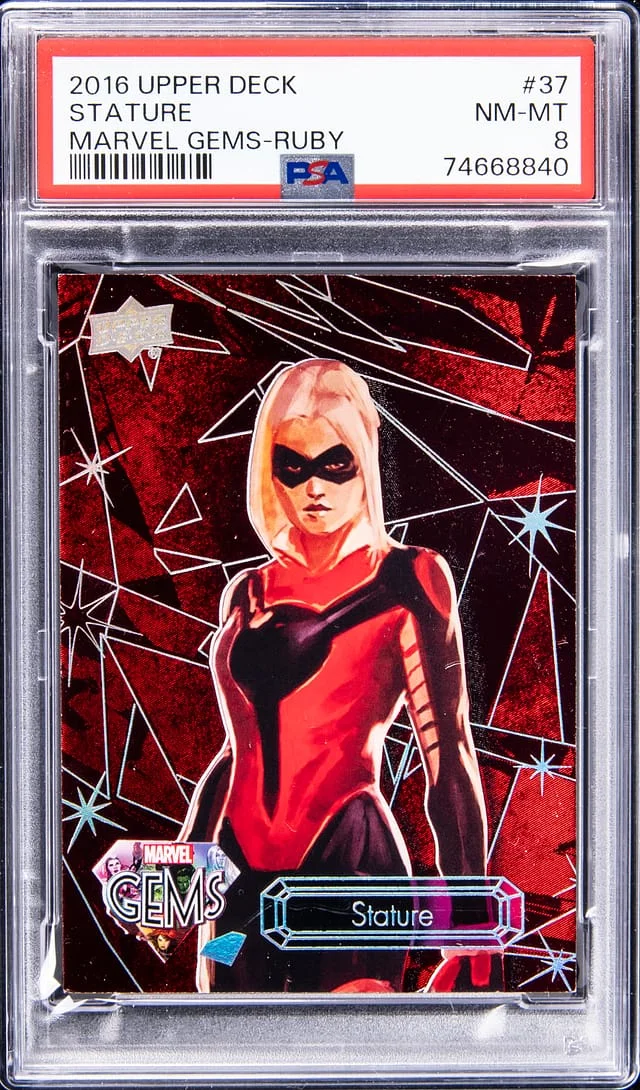 2016 Upper Deck Stature Marvel Gems Ruby #37 card image