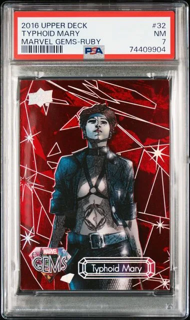 2016 Upper Deck Typhoid Mary Marvel Gems Ruby #32 card image
