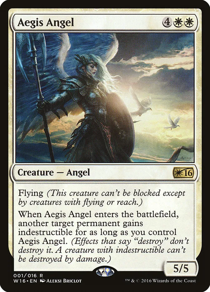 2016 Welcome Deck 2016 Aegis Angel rare #1 unlisted card image