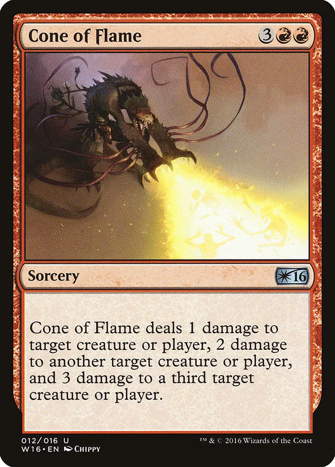 2016 Welcome Deck 2016 Cone of Flame uncommon #12 unlisted card image
