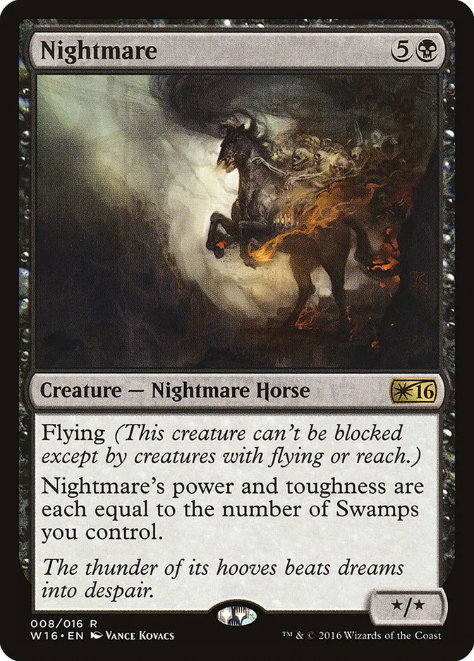 2016 Welcome Deck 2016 Nightmare rare #8 unlisted card image