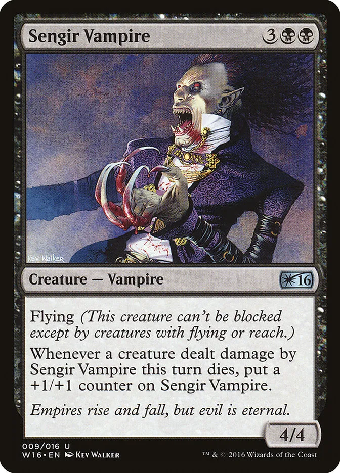 2016 Welcome Deck 2016 Sengir Vampire uncommon #9 unlisted card image