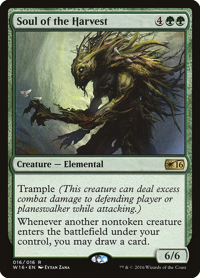 2016 Welcome Deck 2016 Soul of the Harvest rare #16 unlisted card image