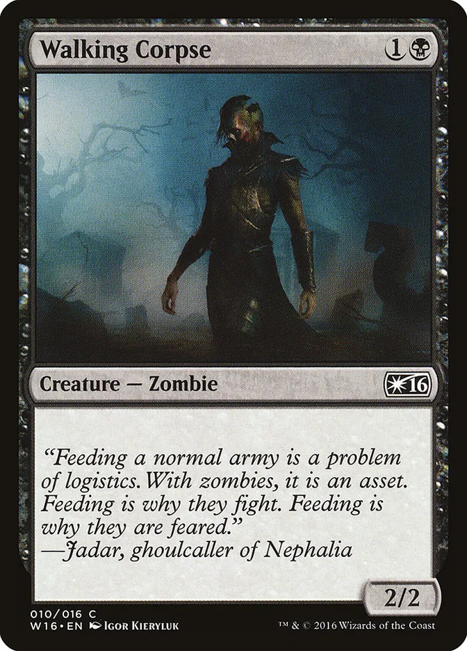 2016 Welcome Deck 2016 Walking Corpse common #10 unlisted card image
