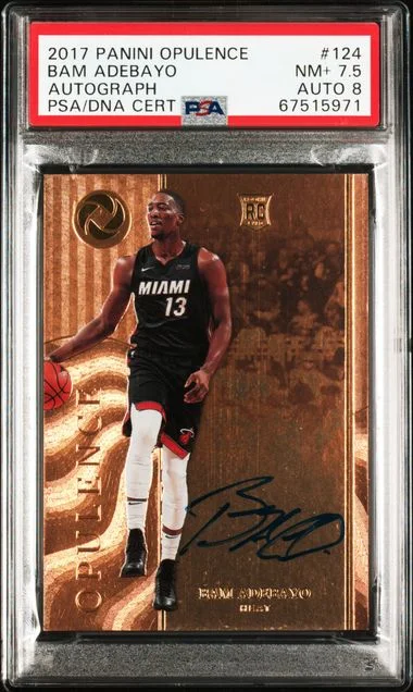 2017-18 Panini Bam Adebayo Opulence Autograph #124 card image