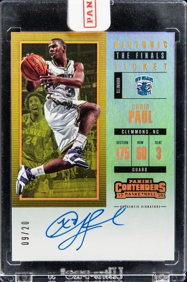 2017-18 Panini Contenders Chris Paul Historic Ticket Autographs #HRT-CP card image