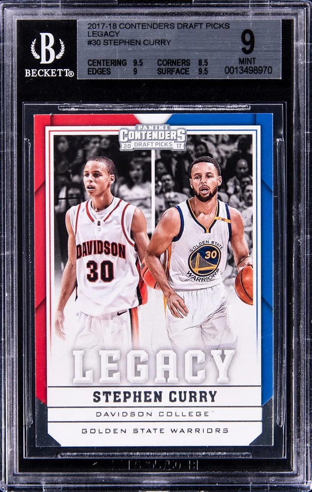 2017-18 Panini Contenders Draft Picks Stephen Curry Legacy #30 card image