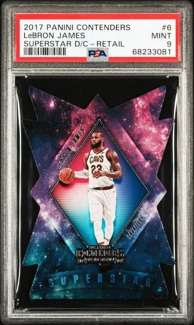 2017-18 Panini Contenders LeBron James Superstar Die-Cut Retail #6 card image