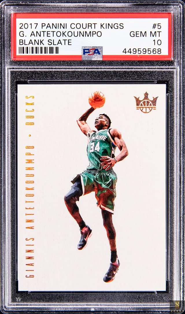 2017-18 Panini Court Kings Giannis Antetokounmpo Blank Slate #5 card image