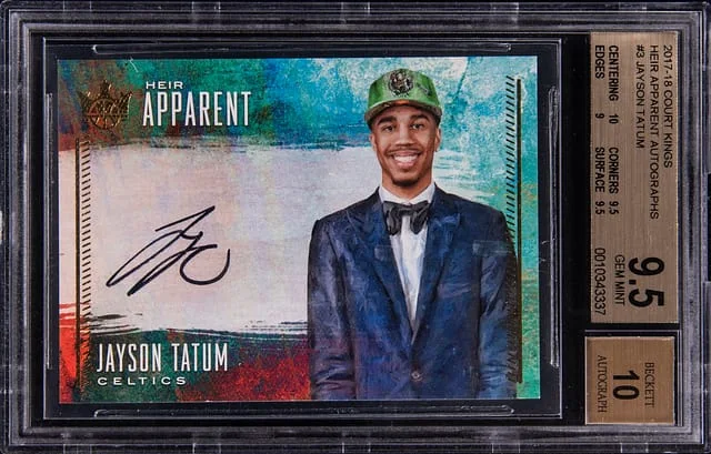 2017-18 Panini Court Kings Jayson Tatum Heir Apparent Autographs #HA-JT card image