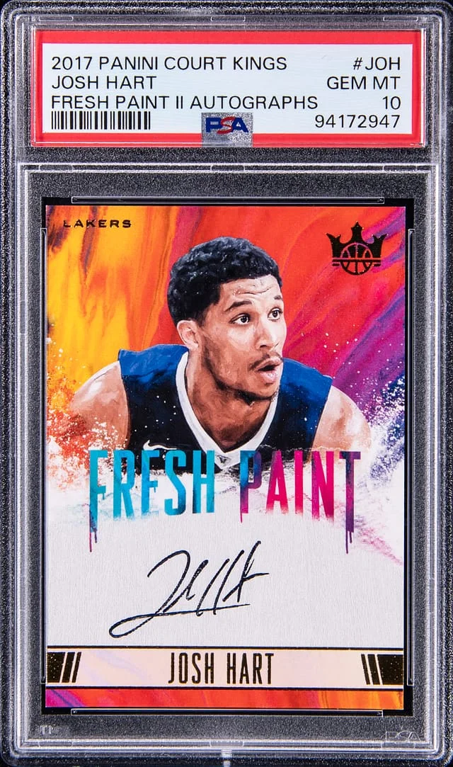 2017-18 Panini Court Kings Josh Hart Fresh Paint II Autographs #FP2-JOH card image