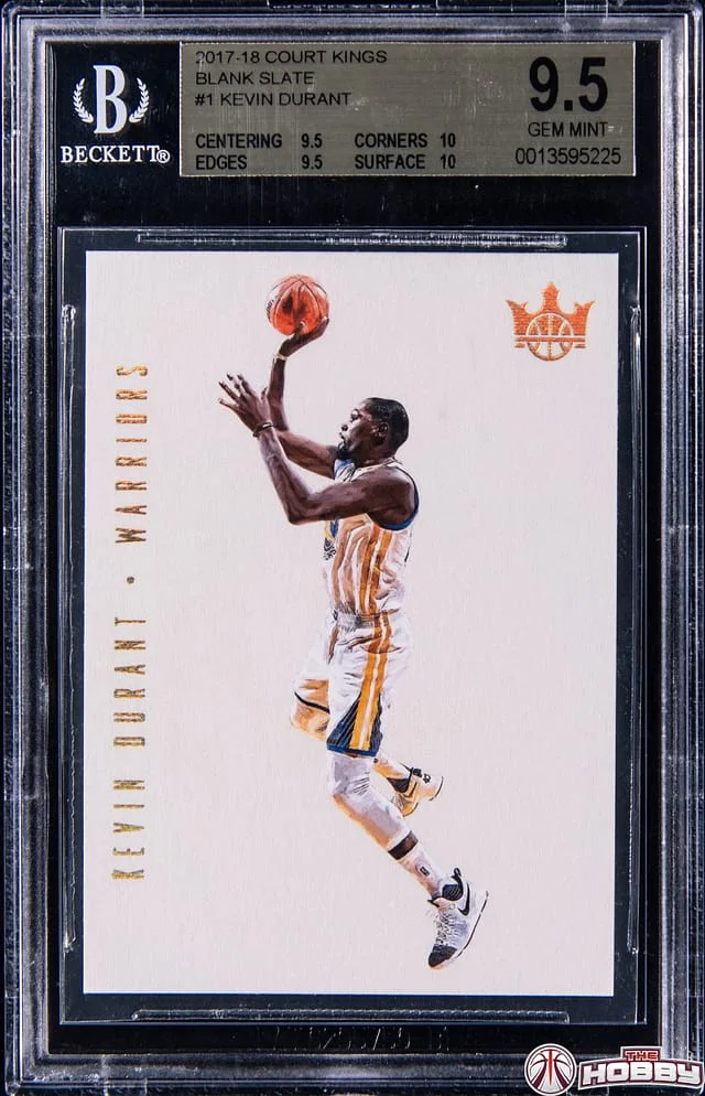 2017-18 Panini Court Kings Kevin Durant Blank Slate #1 card image