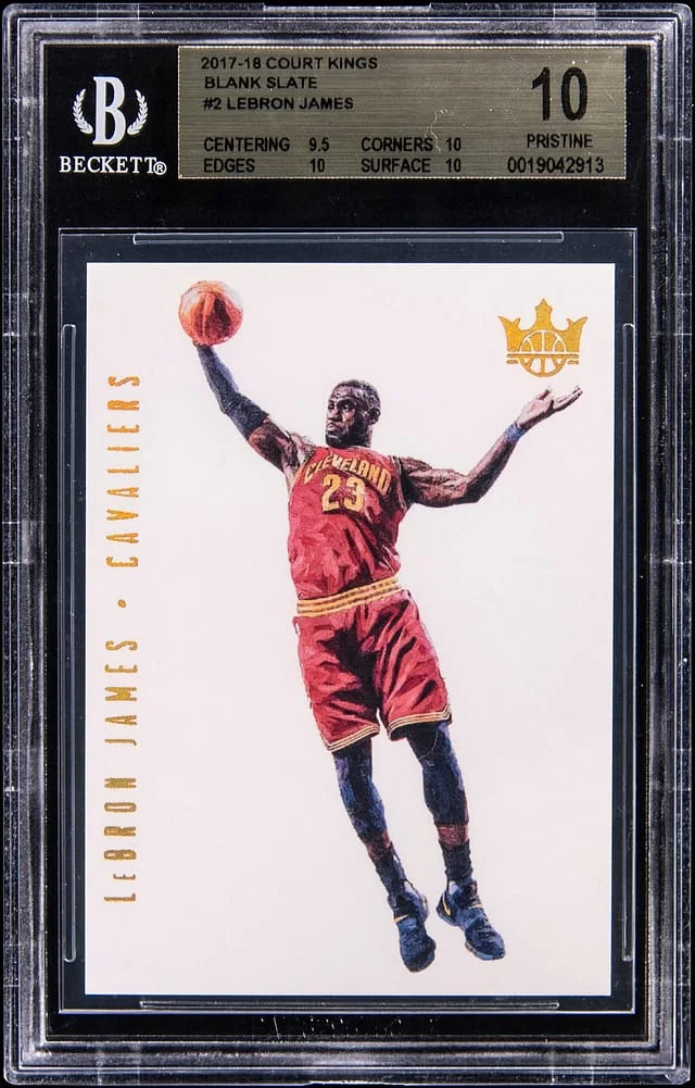 2017-18 Panini Court Kings LeBron James Blank Slate #2 card image