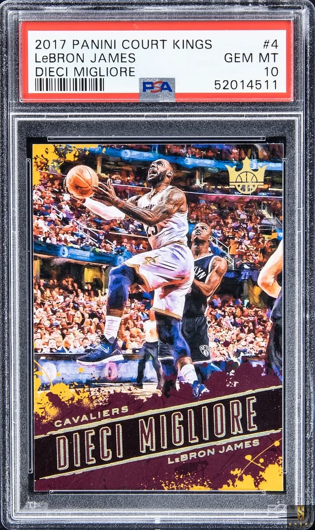 2017-18 Panini Court Kings LeBron James Dieci Migliore #4 card image