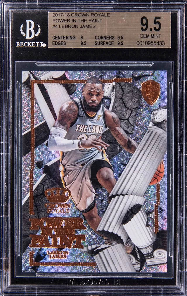 2017-18 Panini Crown Royale LeBron James Power In The Paint #4 card image