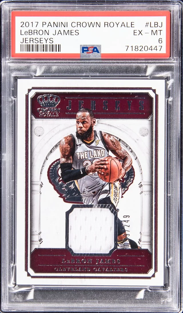 2017-18 Panini Crown Royale LeBron James Jerseys #JSY-LBJ card image