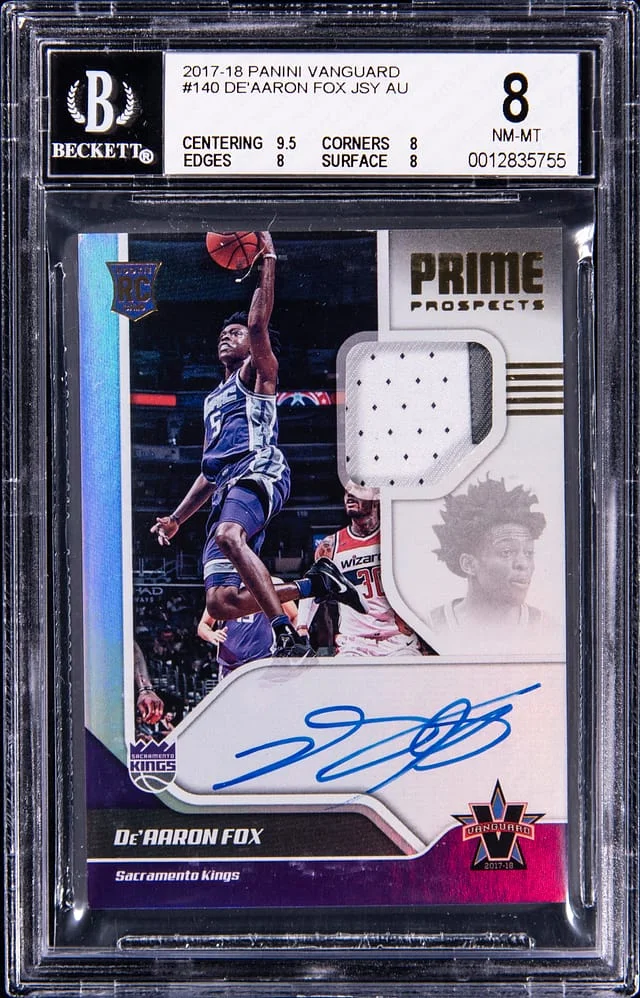 2017-18 Panini De'Aaron Fox Vanguard #140 card image
