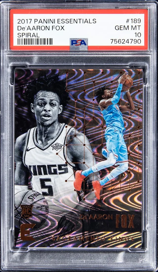 2017-18 Panini De'Aaron Fox Essentials Spiral #189 card image