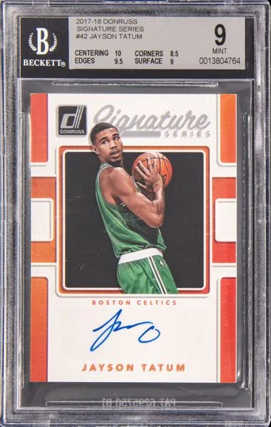 2017-18 Panini Donruss Jayson Tatum Signature Series #SS-JTT card image