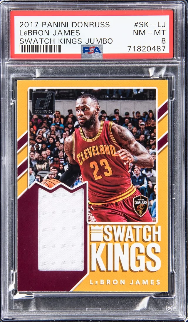 2017-18 Panini Donruss LeBron James Swatch Kings Jumbo #SK-LJ card image