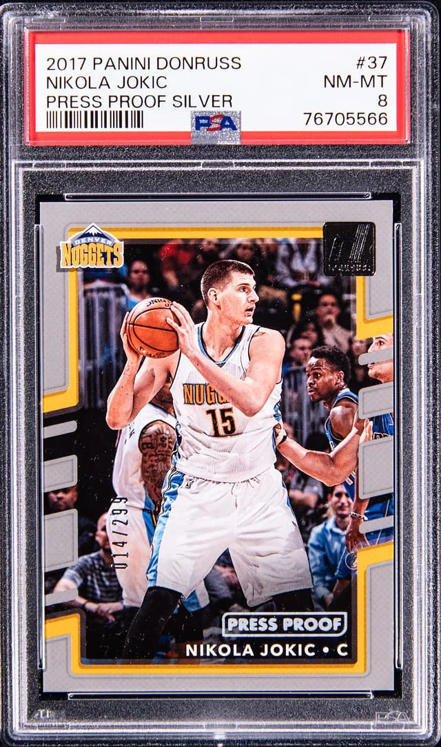 2017-18 Panini Donruss Nikola Jokic Press Proof Silver #37 card image