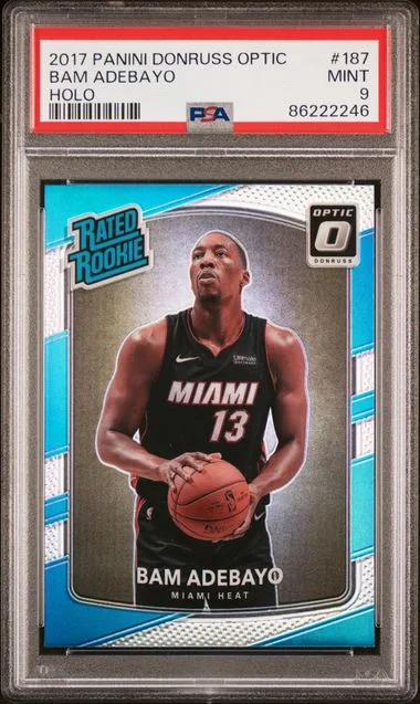 2017-18 Panini Donruss Optic Bam Adebayo Holo Rated #187 card image