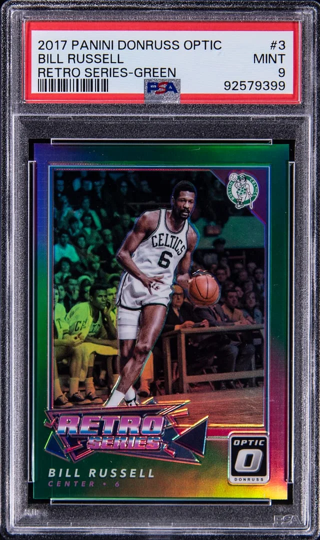 2017-18 Panini Donruss Optic Bill Russell Retro Series Green #3 card image